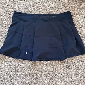 Lululemon Black Pace Rival Mid-Rise Skirt Size 14 Tall
